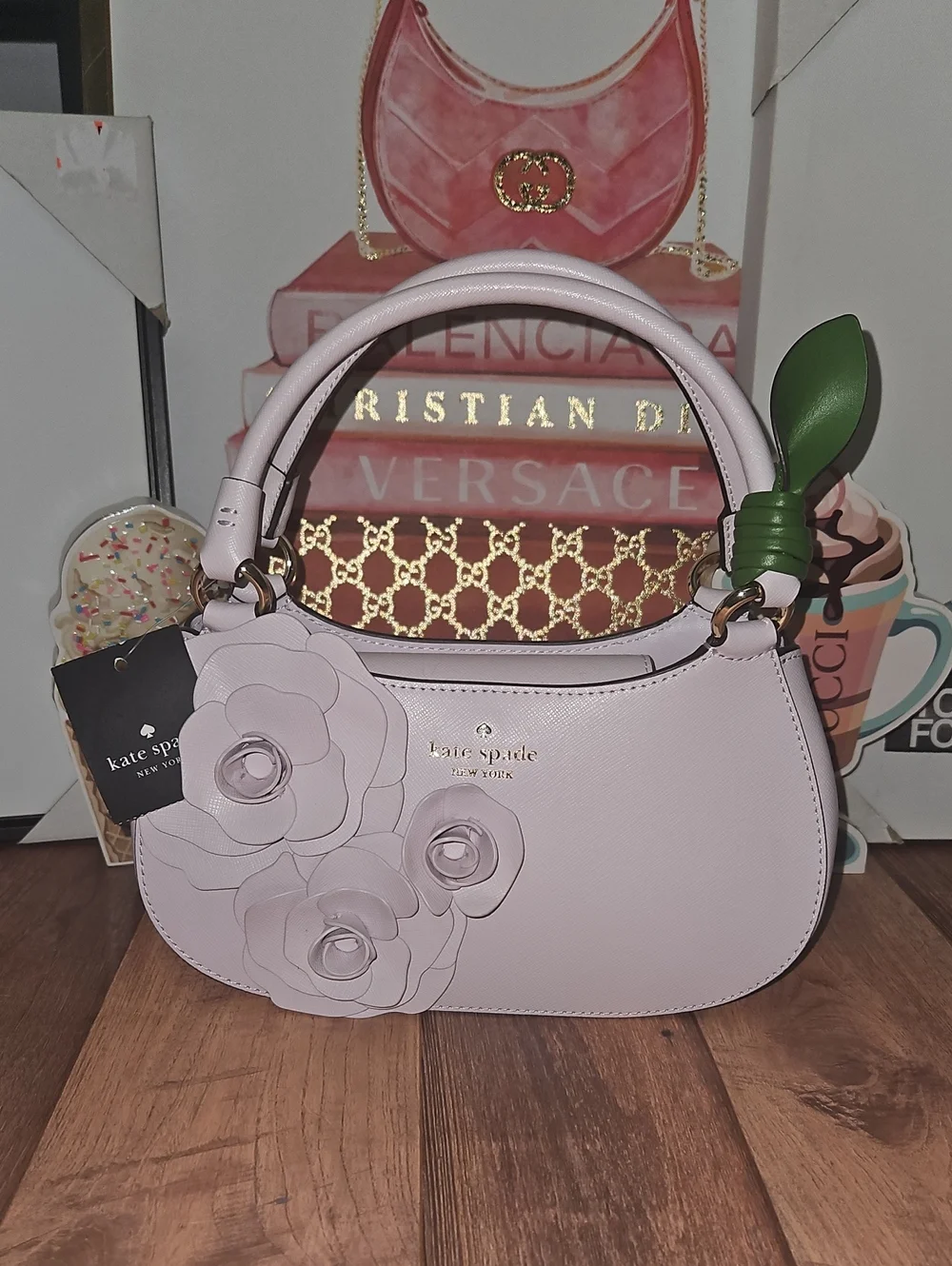 Kate Spade New York Flora Rose Shoulder Bag Nwt